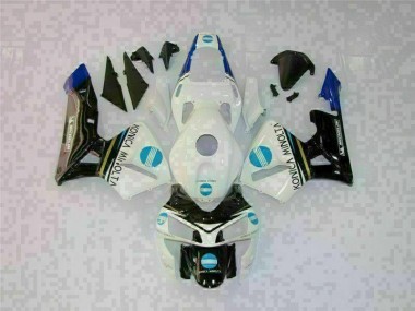 Blanco Negro Kit Completo Carenado Moto Honda CBR 600 RR 03-04