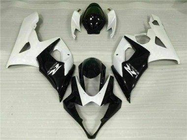 Blanco Negro Kits Completo Carenado Moto ABS Suzuki GSXR 1000 K5 05-06