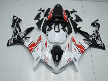 Blanco Negro Pegatinas Carenado Moto Yamaha R1 04-06