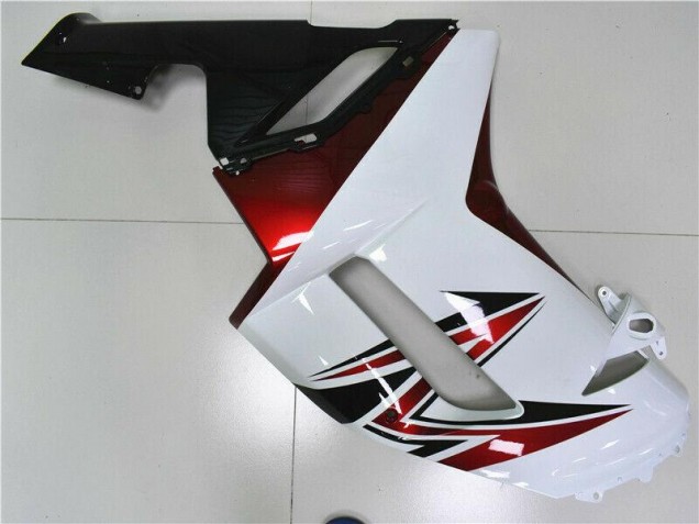 Blanco Negro Rojo Carenado Moto Kawasaki ZX6R 07-08