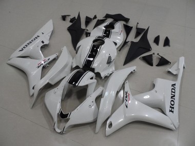 Blanco Perla con Negro Raya Carenado Moto Honda CBR 600 RR 07-08