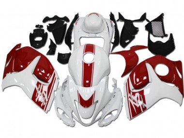 Blanco Rojo Moto Plástica Suzuki GSXR 1300 Hayabusa 08-19