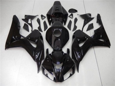 Brillante Negro Kit Carenado Moto Honda CBR 1000 RR 06-07