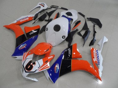 Naranja Blanco TT Legend Carenado Moto Honda CBR 1000 RR 12-16