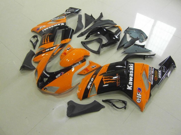 Naranja Monster Carenado Moto Kawasaki ZX6R 07-08