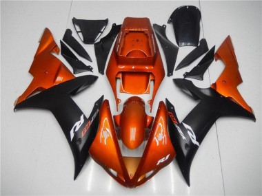 Naranja Negro Carenado Moto Yamaha R1 02-03