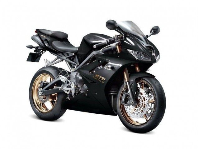 Negro ABS Kits Carenado Moto Triumph Daytona 675 Triple 09-12