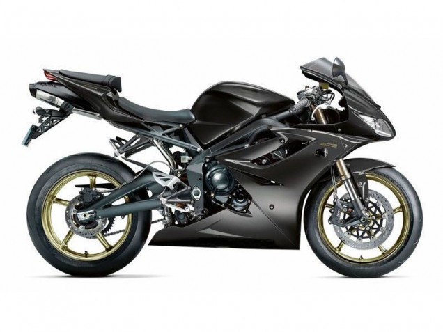 Negro ABS Moto Plástica Triumph Daytona 675 Triple 09-12