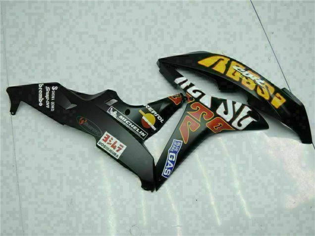 Negro Amarillo Repsol 46 Carenado Moto Honda CBR 600 RR 07-08