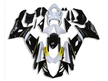 Negro Blanco ABS Moto Plástica Suzuki GSXR 600 / 750 K11 11-21