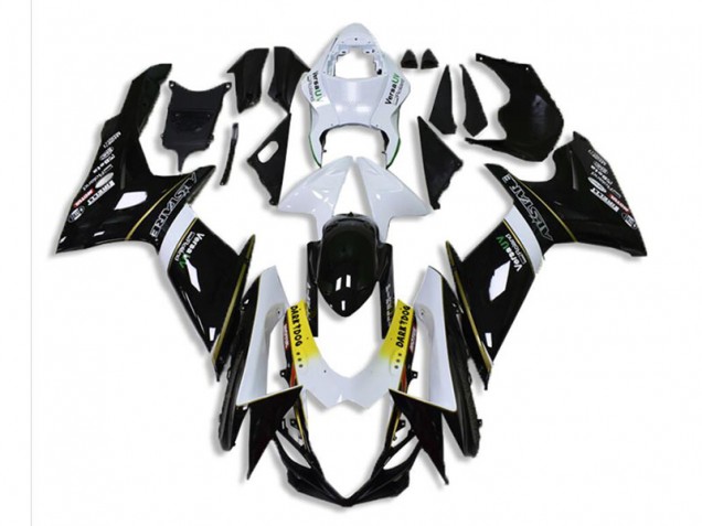 Negro Blanco ABS Moto Plástica Suzuki GSXR 600 / 750 K11 11-21