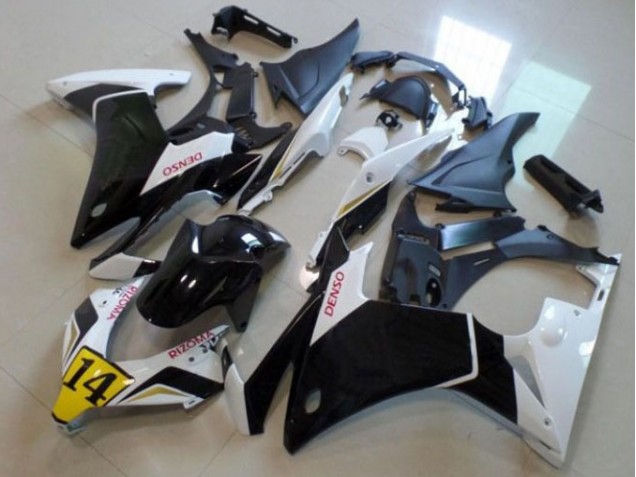 Negro Blanco Denso Rizoma 14 Carenado Moto Honda CBR 500 RR 13-15