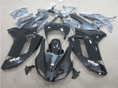 Negro Blanco Kit Completo Carenado Moto Kawasaki ZX6R 07-08