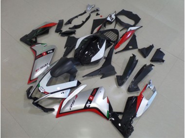 Negro Plata Rojo Kits Carenado Moto Aprilia RS4 50 125 11-18