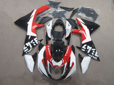 Negro Rojo Blanco Carenado Moto Suzuki GSXR 600 K11 11-21