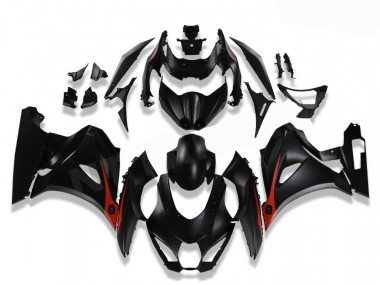 Negro Rojo Kit Completo Carenado Moto Suzuki GSXR 1000 17-23