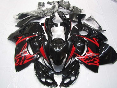 Negro Rojo Kits Completo Carenado Moto Suzuki GSXR 1300 Hayabusa 08-19