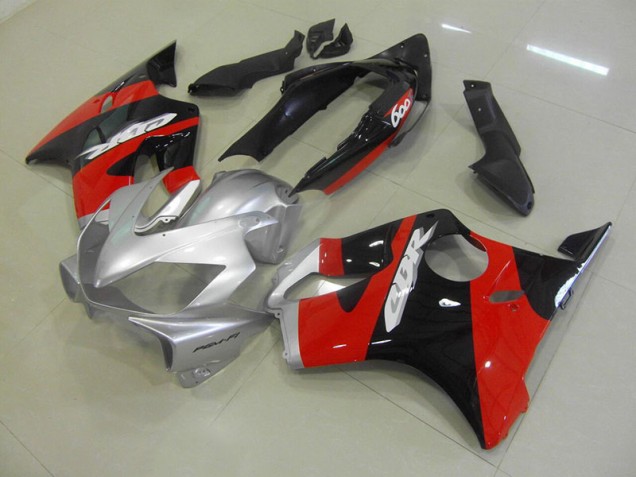 Negro Rojo Plata Kits Completo Carenado Moto Honda CBR 600 F4i 04-07