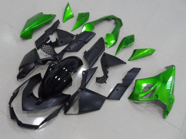 Negro Verde Carenado Moto Kawasaki Z1000 07-09