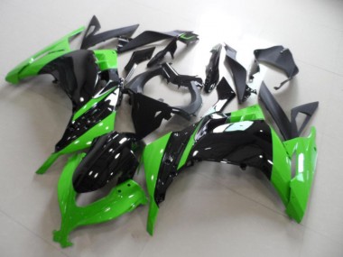 Negro Verde Kit ABS Carenado Motocicleta Kawasaki ZX 300R 13-16