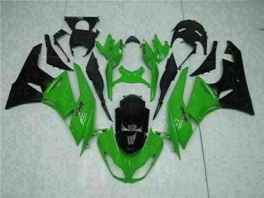 Negro Verde Kit Carenado Inyección Kawasaki ZX6R 09-12