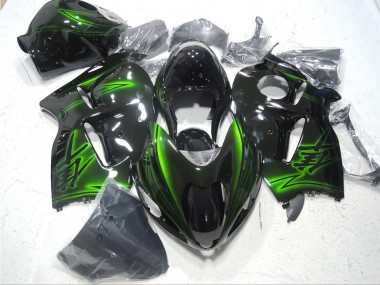 Negro Verde Plástico Moto Suzuki GSXR 1300 Hayabusa 96-07