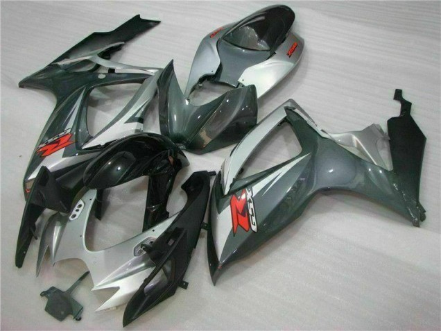 Plata Negro Carenado Moto Suzuki GSXR 600 / 750 K6 06-07