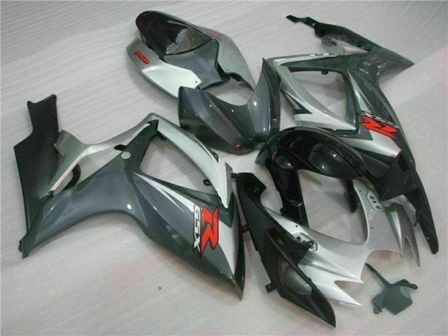 Plata Negro Carenado Moto Suzuki GSXR 600 / 750 K6 06-07