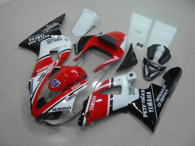 Rojo Blanco Yamalube Carenado Moto Yamaha R1 00-01