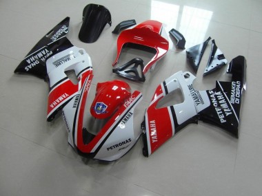 Rojo Blanco Yamalube Carrera Carenado Moto Yamaha R1 00-01