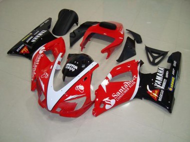 Rojo Negro Blanco Carenado Moto Yamaha R1 98-99