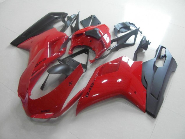 Rojo Negro Carenado Moto Ducati 848 1098 1198 07-14