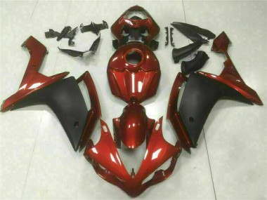 Rojo Negro Carenado Moto Yamaha R1 07-08