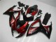 Rojo Negro Kit Carenado Inyección Suzuki GSXR 600 / 750 K6 06-07