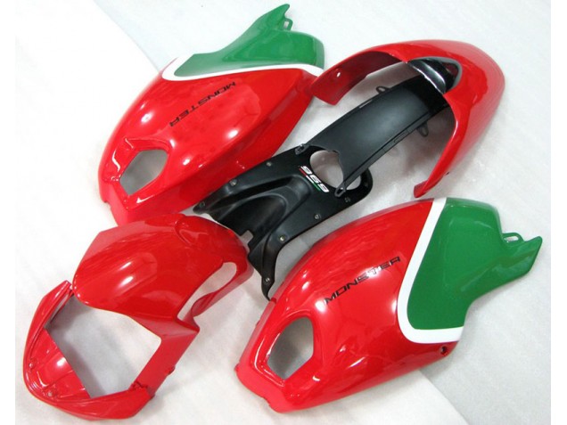 Rojo Verde Monster Carenado Moto Ducati Monster 696 08-12