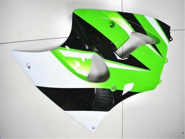 Verde Blanco Negro Carenado Moto Kawasaki ZX6R 00-02