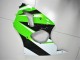 Verde Blanco Negro Carenado Moto Kawasaki ZX6R 00-02