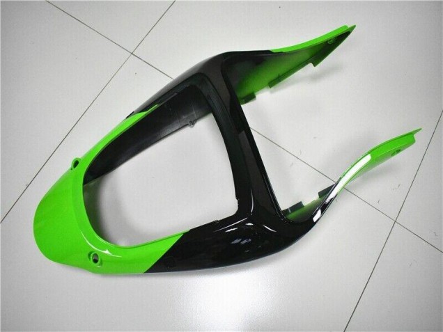 Verde Blanco Negro Carenado Moto Kawasaki ZX6R 00-02