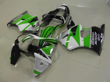 Verde Blanco Raya Carenado Moto Kawasaki ZX6R 00-02