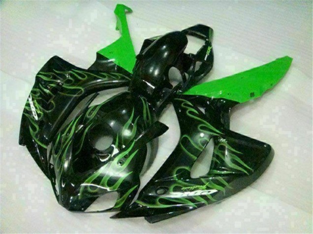 Verde Llama Negro Carenado Moto Honda CBR 1000 RR 06-07