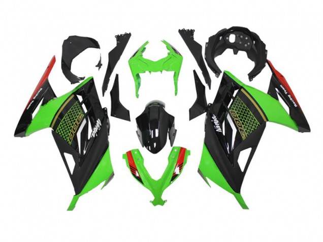 Verde Negro ABS Kits Carenado Moto Kawasaki EX300 13-16