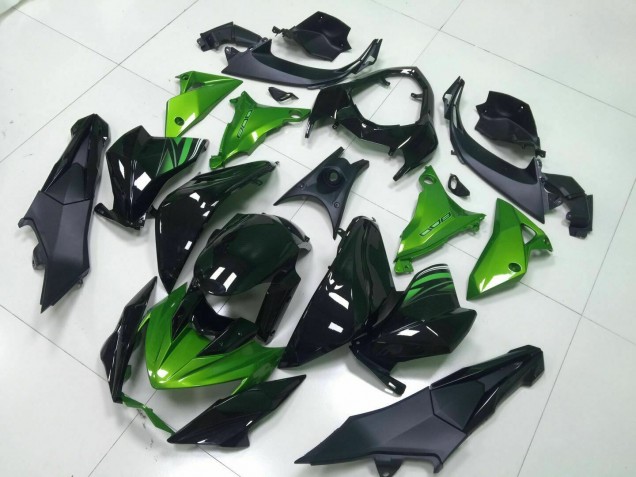 Verde Negro Inyección Kit Carenado Moto Kawasaki Z800 13-16