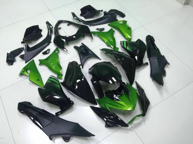 Verde Negro Inyección Kit Carenado Moto Kawasaki Z800 13-16