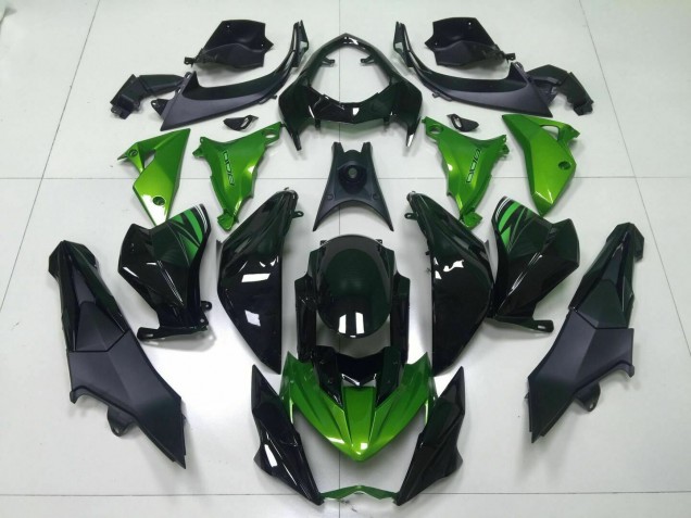 Verde Negro Inyección Kit Carenado Moto Kawasaki Z800 13-16