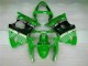 Verde Negro Kit ABS Carenado Motocicleta Kawasaki ZX6R 00-02