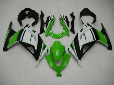 Verde Negro Plata Carenado Moto Kawasaki EX300 13-16